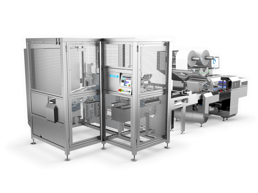 Packaging line for rolled-on crepes