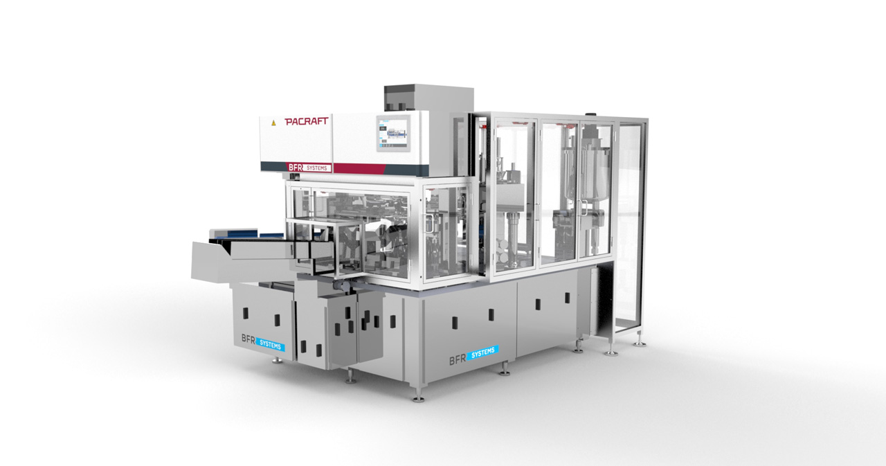 Double-track doypack packaging machine for pet food
